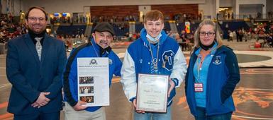 OHS senior wrestler receives Hawke-Pettinelli Scholarship Award