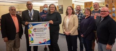 NYSSBA presents OCSD with Champions of Change award for Focus Forward partnership program