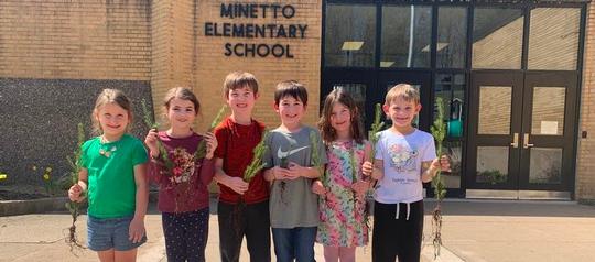 Minetto Elementary students celebrate Earth & Arbor Day