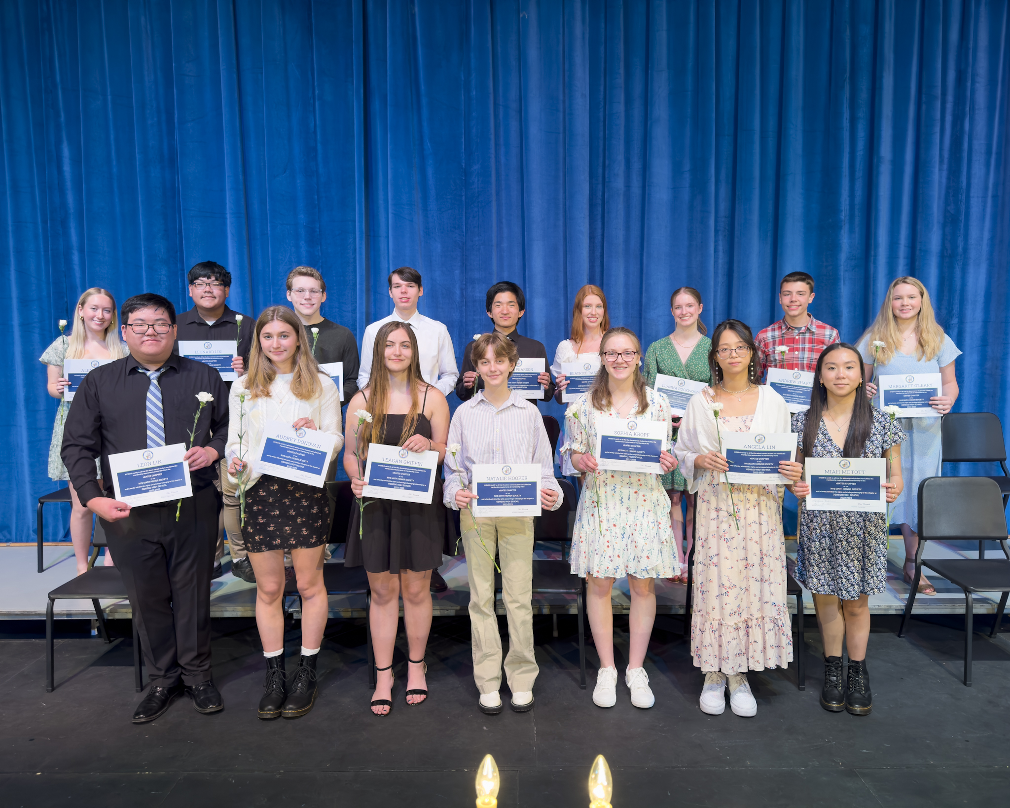 Math Honor Society inductees