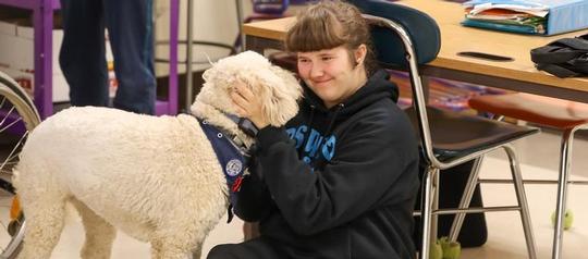 OMS Welcomes Therapy Dog